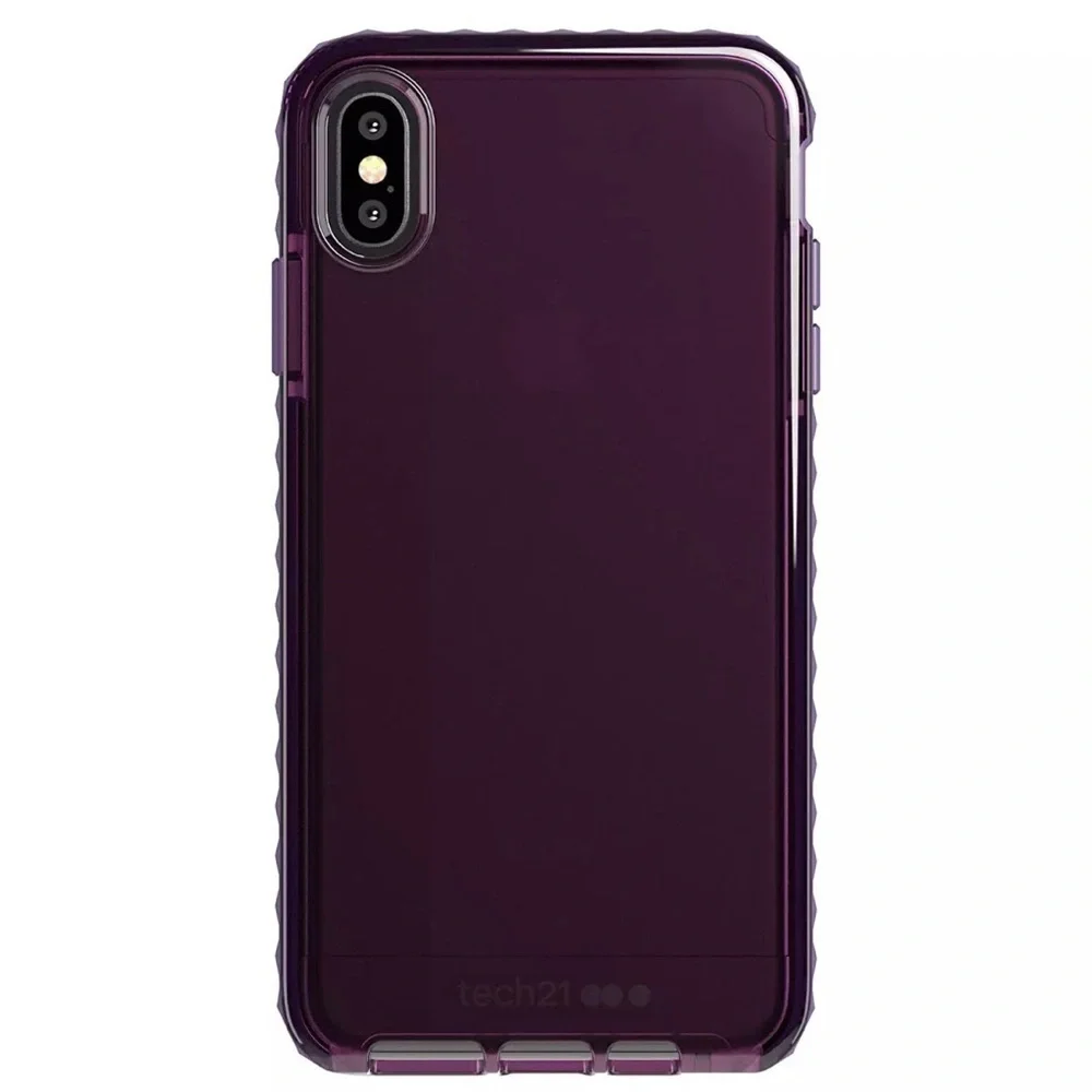 Tech21 EvoRox FlexShock Cherry Red and Deep Purple iPhone XS Max Cases